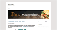 Desktop Screenshot of doener.de